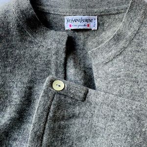 Vintage (60-70s) Yves Saint Laurent cashmere cardigan (like new)